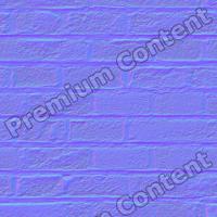 seamless wall bricks normal map 0004